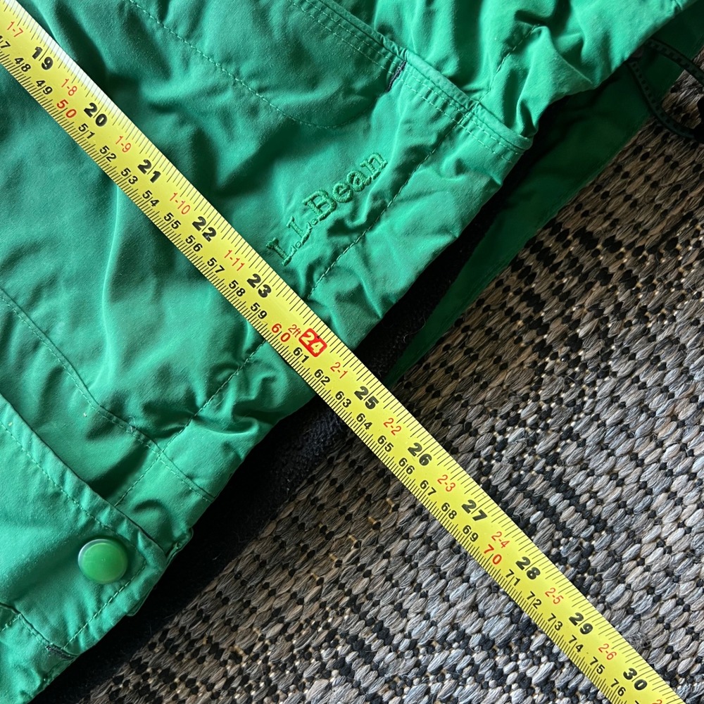 LL Bean Jacket Womens Medium Green Fleece 3-in-1 Hooded Outdoor Gorpcore - Picture 8 of 8
